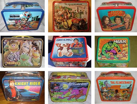 1980s metal lunch boxes|old school plastic lunch box.